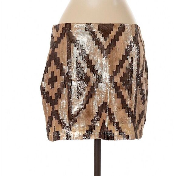 Haute Hippie Sequined Silk Skirt - Picture 9 of 9